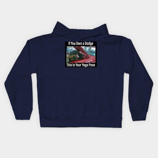 Dodge Yoga Kids Hoodie by LilRedTruck